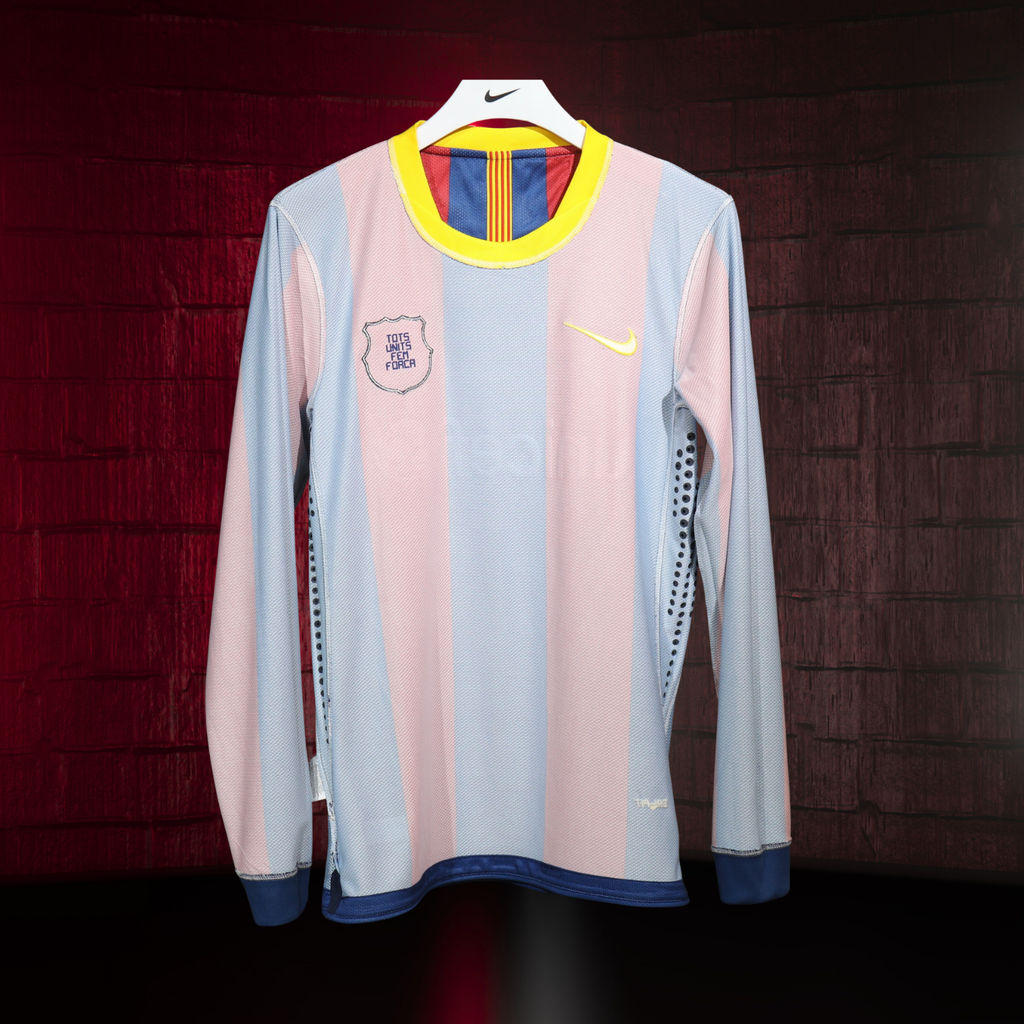 FC Barcelona 2010/11 – Jersey Local Authentic Retro Manga Larga / Dorsal Incluido