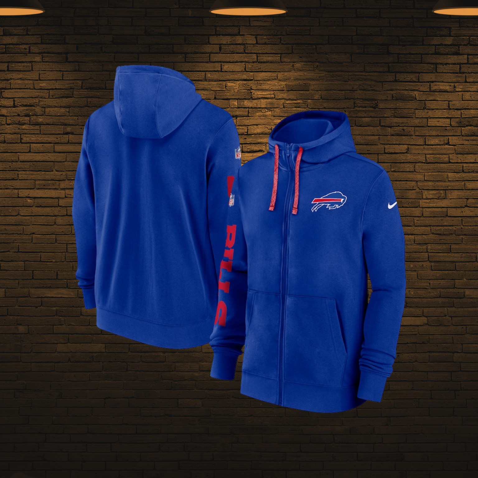 Sudadera NFL con cierre 2025 — Buffalo Bills 🦬 (S–4XL)