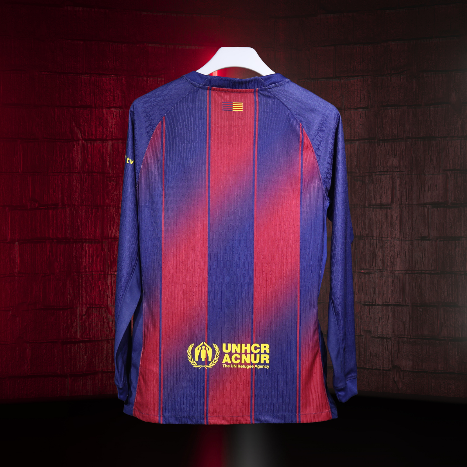 FC Barcelona 2010/11 – Jersey Local Authentic Retro Manga Larga / Dorsal Incluido