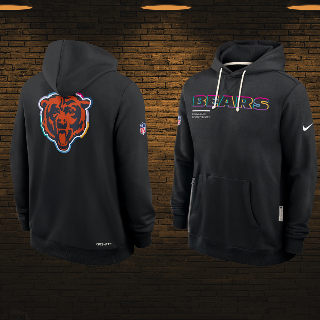 Sudadera NFL con gorro 2025 — Chicago Bears 🐻 (S–4XL)
