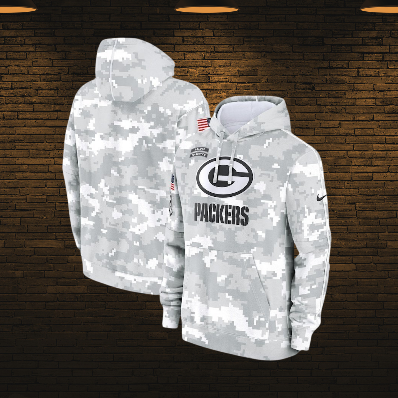 Sudadera NFL estilo militar 2025 — Green Bay Packers 🧀 (S–4XL)