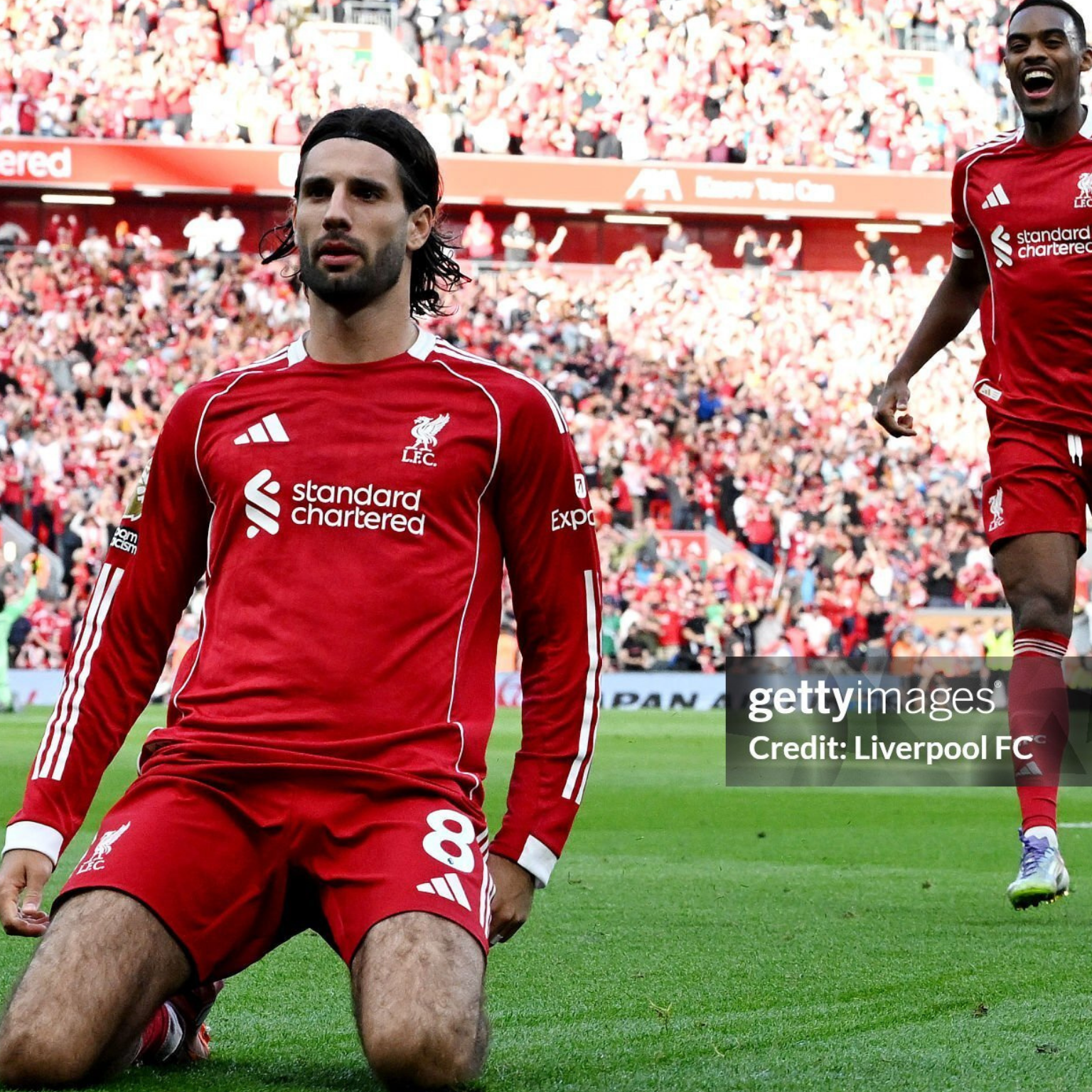 Liverpool 2025/26 – Jersey Local Authentic  Manga Larga / Dorsal Incluido