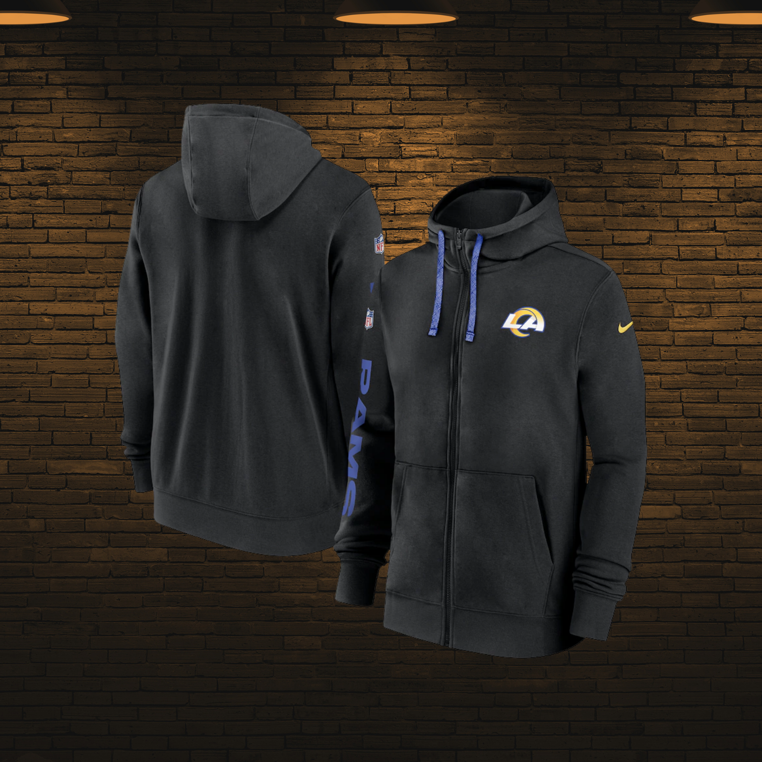 Sudadera NFL con cierre 2025 — Los Angeles Rams 🐏 (S–4XL)