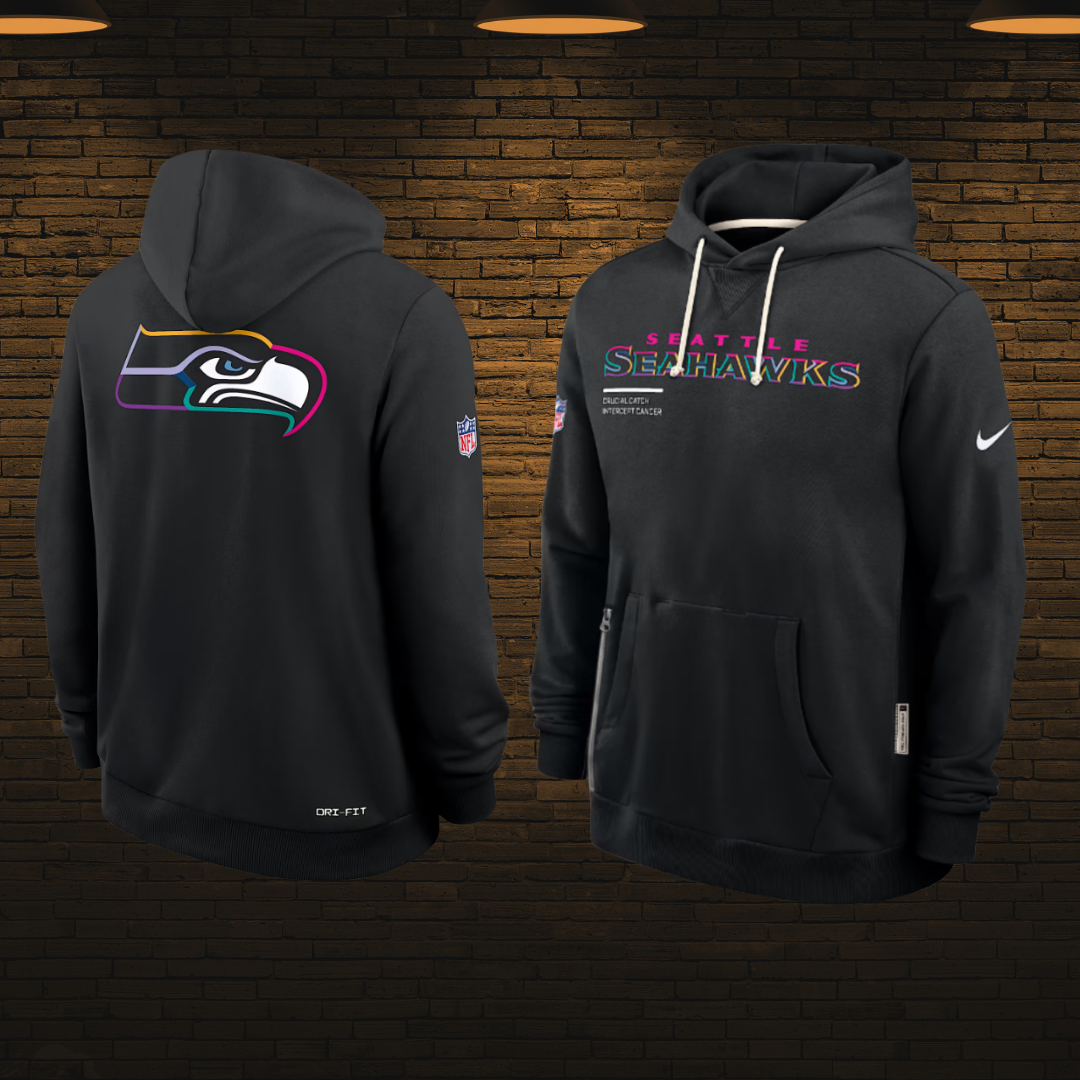 Sudadera NFL con gorro 2025 — Seattle Seahawks 💚 (S–4XL)