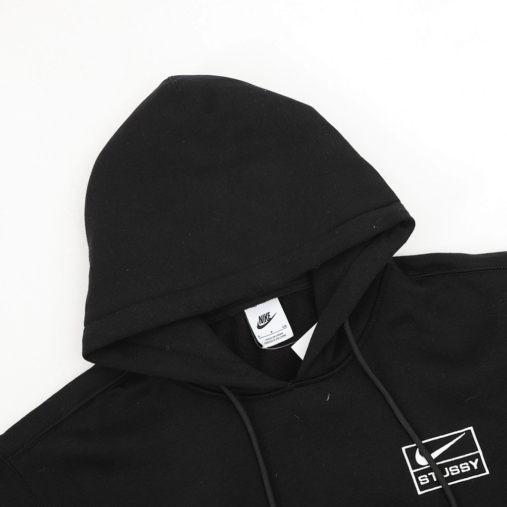 Nike Hoodie Stussy logo 2025 Negro