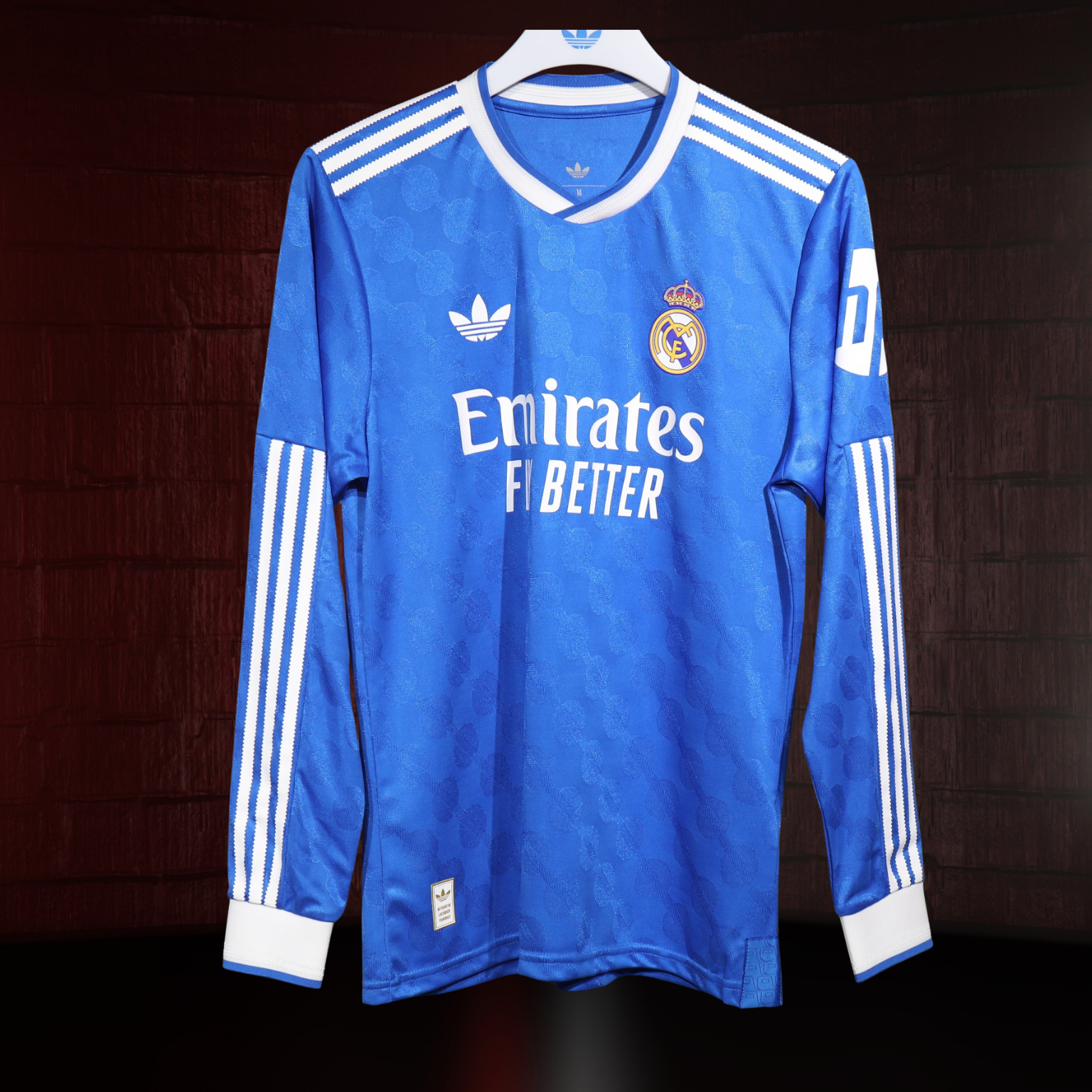 Real Madrid 2025/26 – Jersey Tercera Manga Larga Authentic / Dorsal Incluido