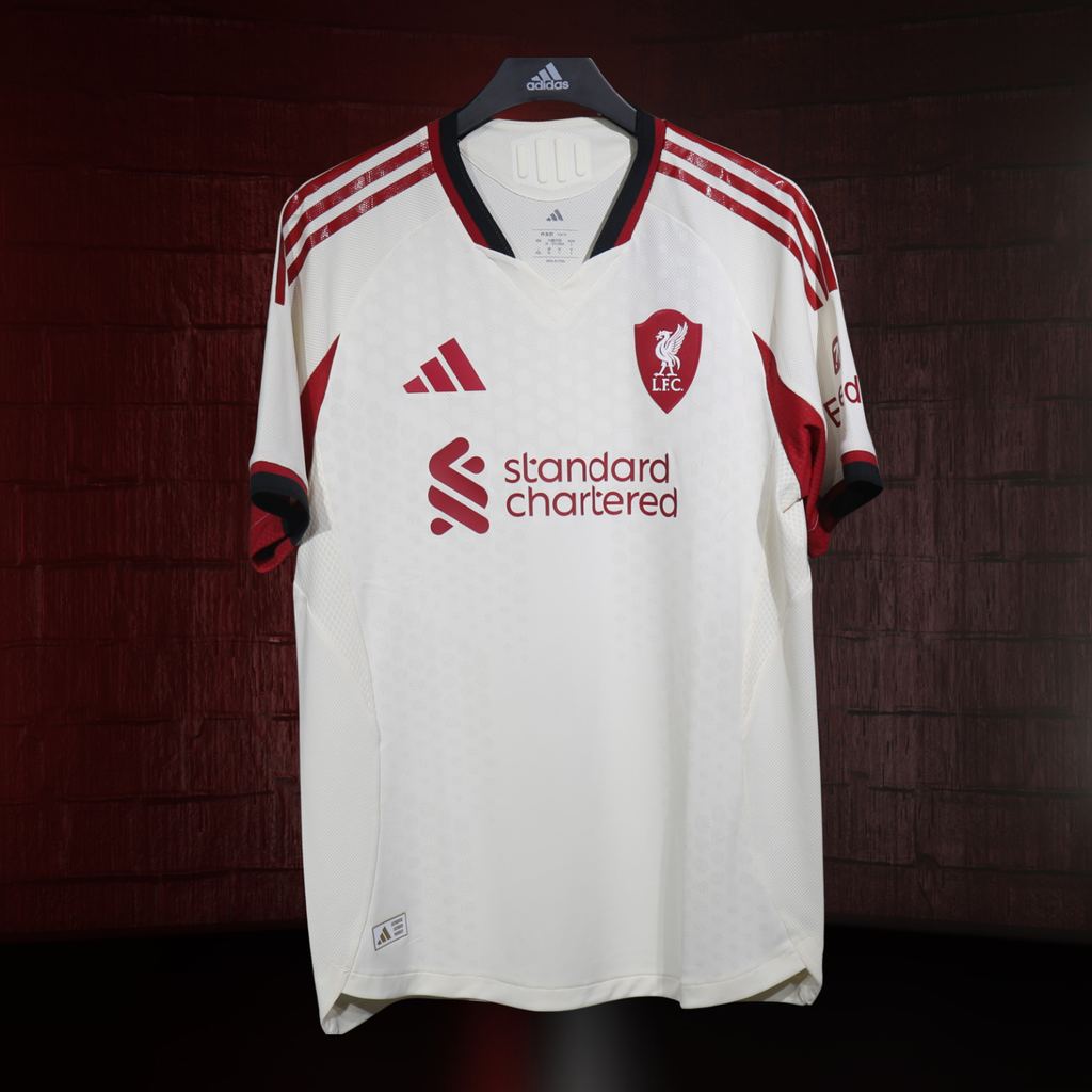 Liverpool 2025/26 – Jersey Visitante Authentic / Dorsal Incluido