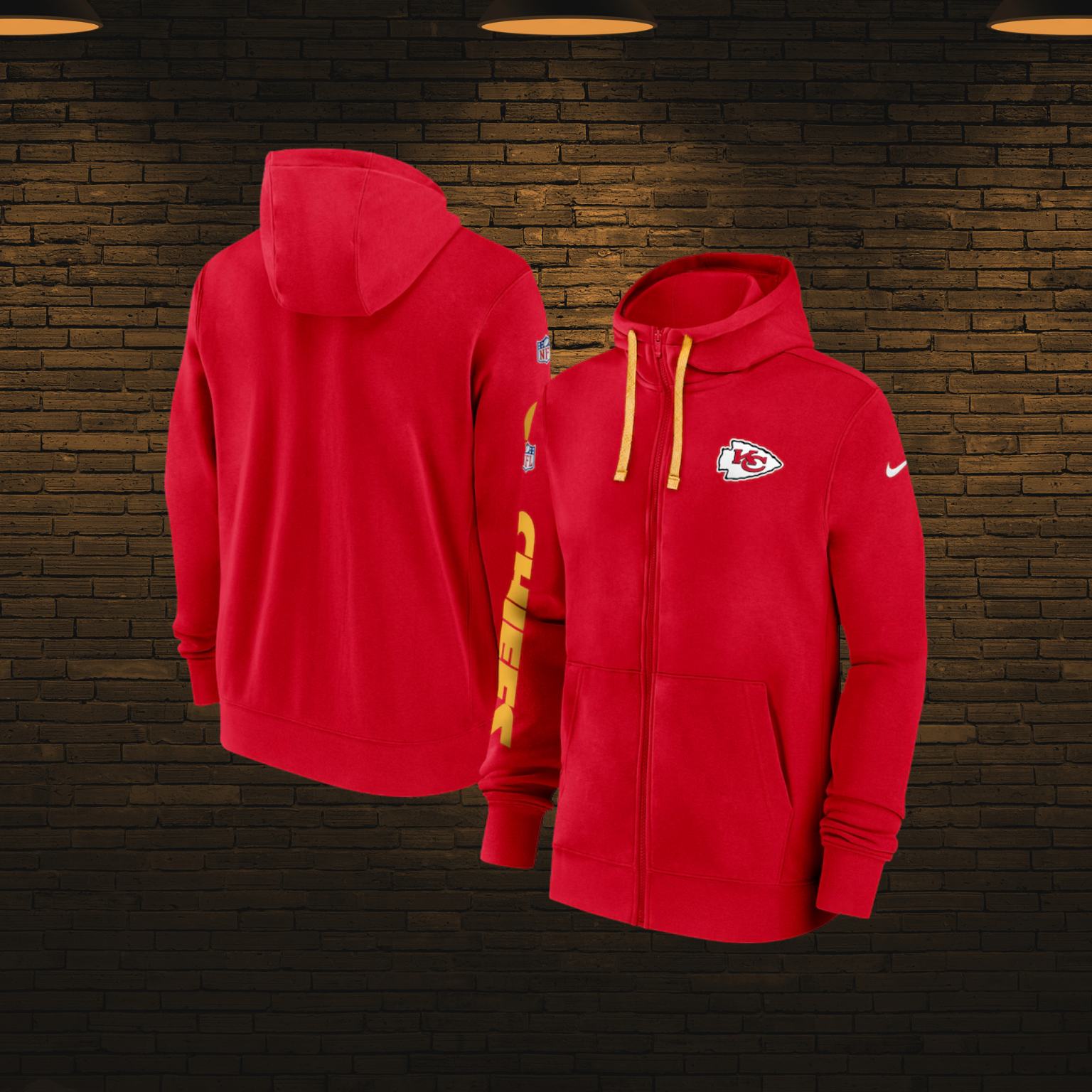 Sudadera NFL con cierre 2025 — Kansas City Chiefs 🏹 (S–4XL)