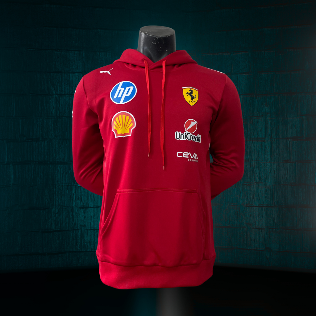 Sudadera Oficial Scuderia Ferrari 2025 con Capucha
