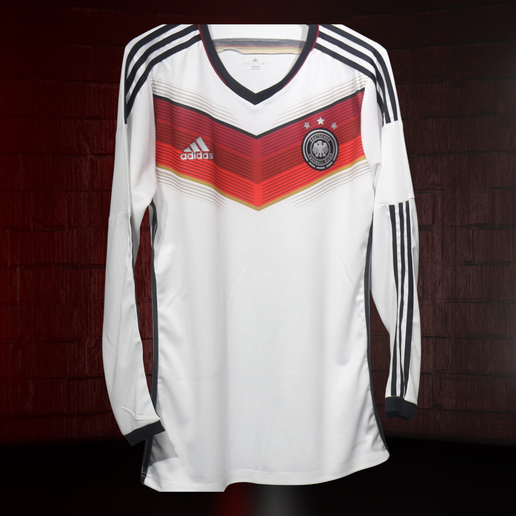 Alemania 2014 – Jersey Local Manga Larga Authentic Retro / Dorsal Incluido