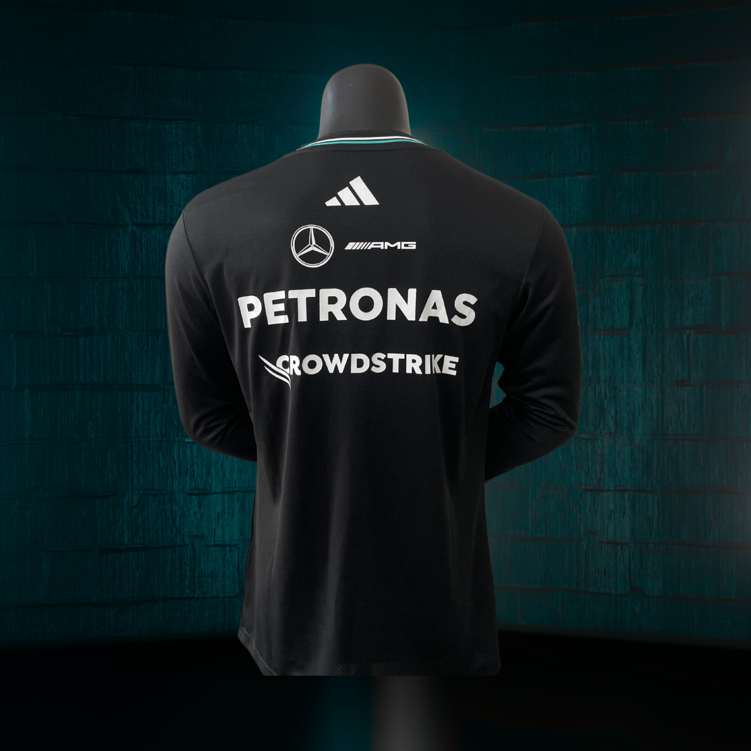 Jersey Authentic Manga Larga de Piloto del Equipo de F1 Mercedes-AMG Petronas 2025