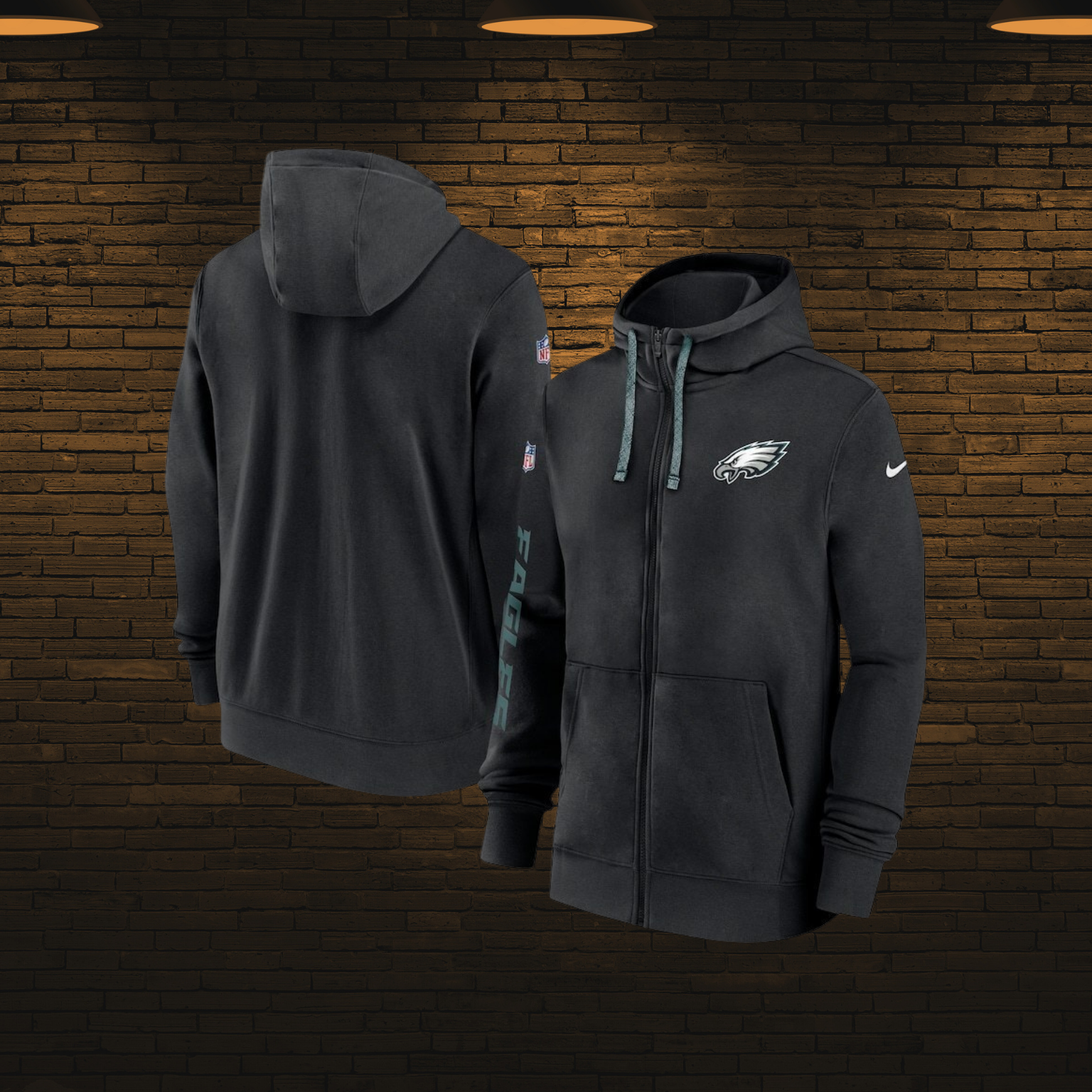 Sudadera NFL con cierre 2025 — Philadelphia Eagles 🦅 (S–4XL)