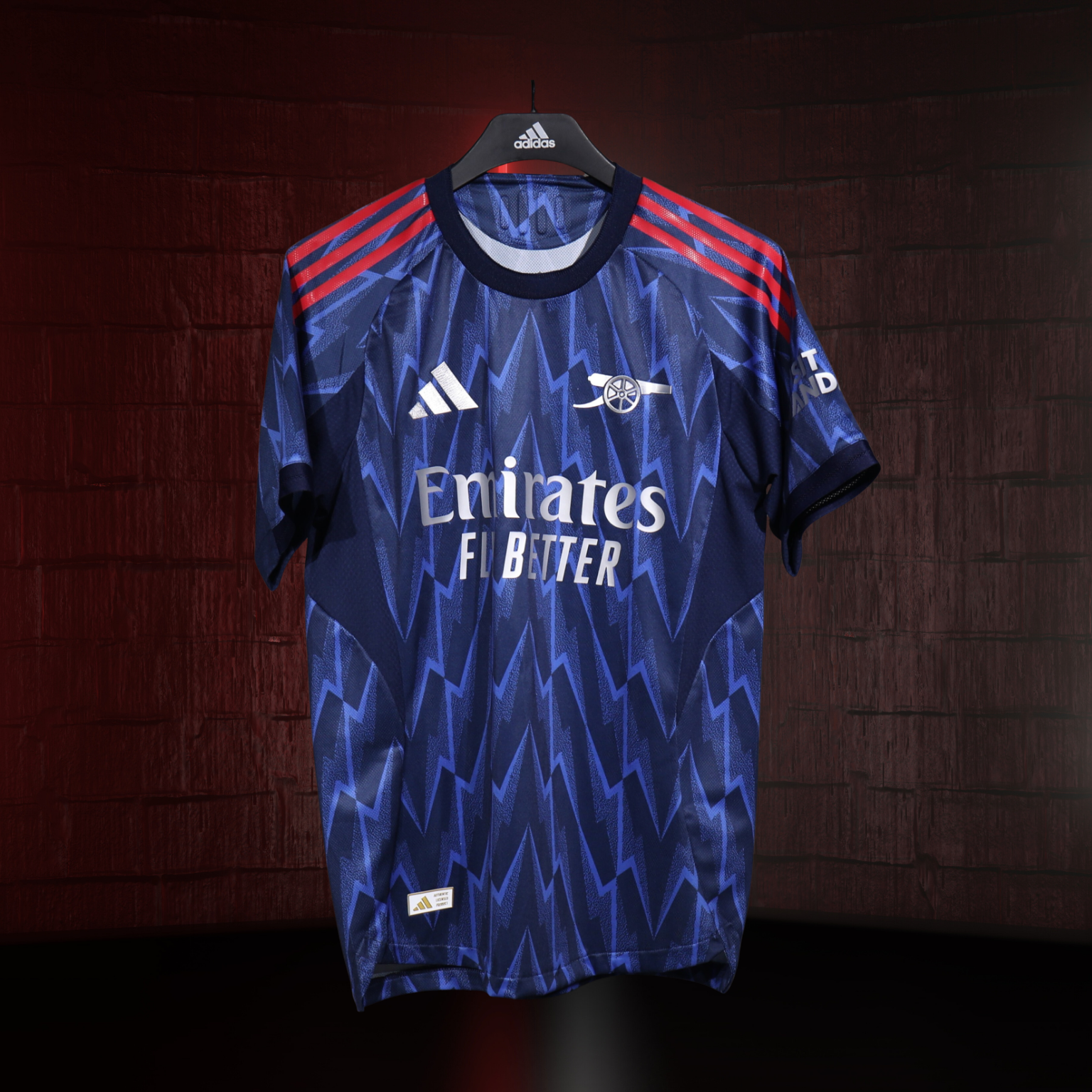 Arsenal 2025/26 – Jersey Visitante Authentic / Dorsal Incluido