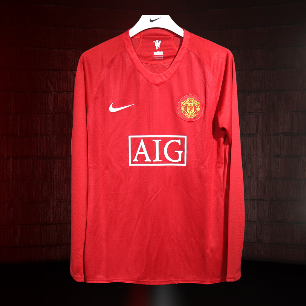 Manchester United 2007/08 – Jersey Local Authentic Retro / Dorsal Incluido