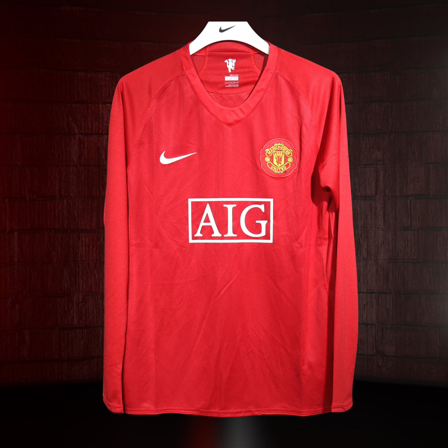 Manchester United 2007/08 – Jersey Local Authentic Retro / Dorsal Incluido