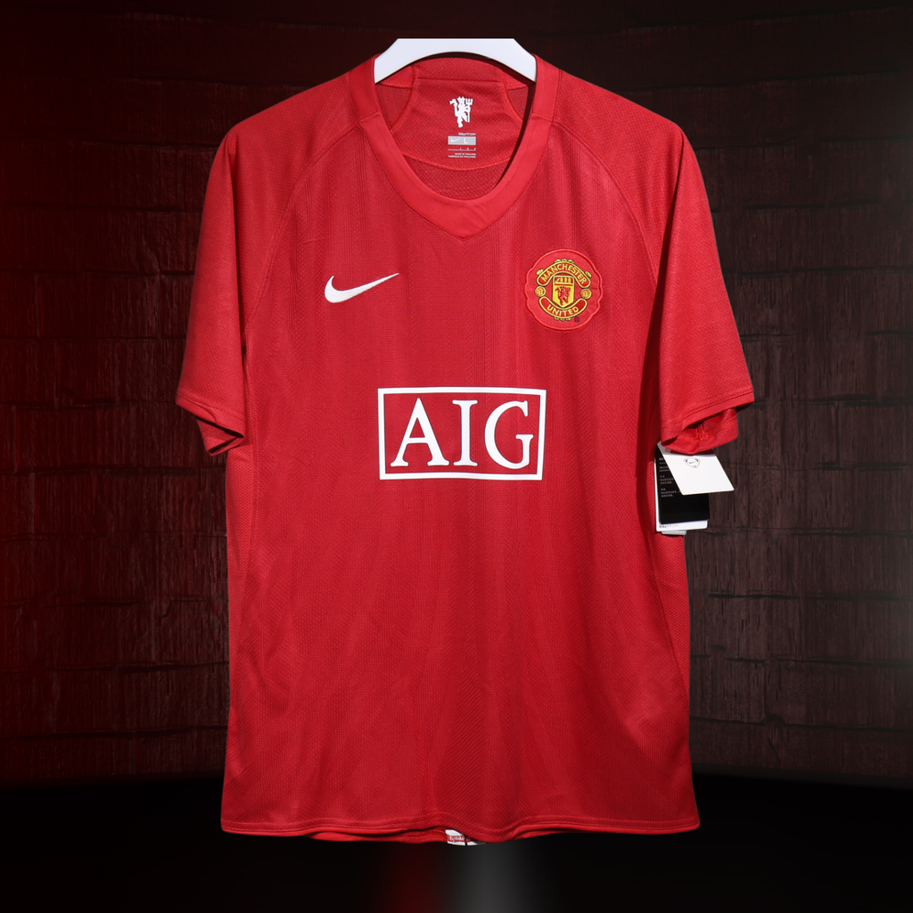 Manchester United 2007/08 – Jersey Local Authentic Retro / Dorsal Incluido