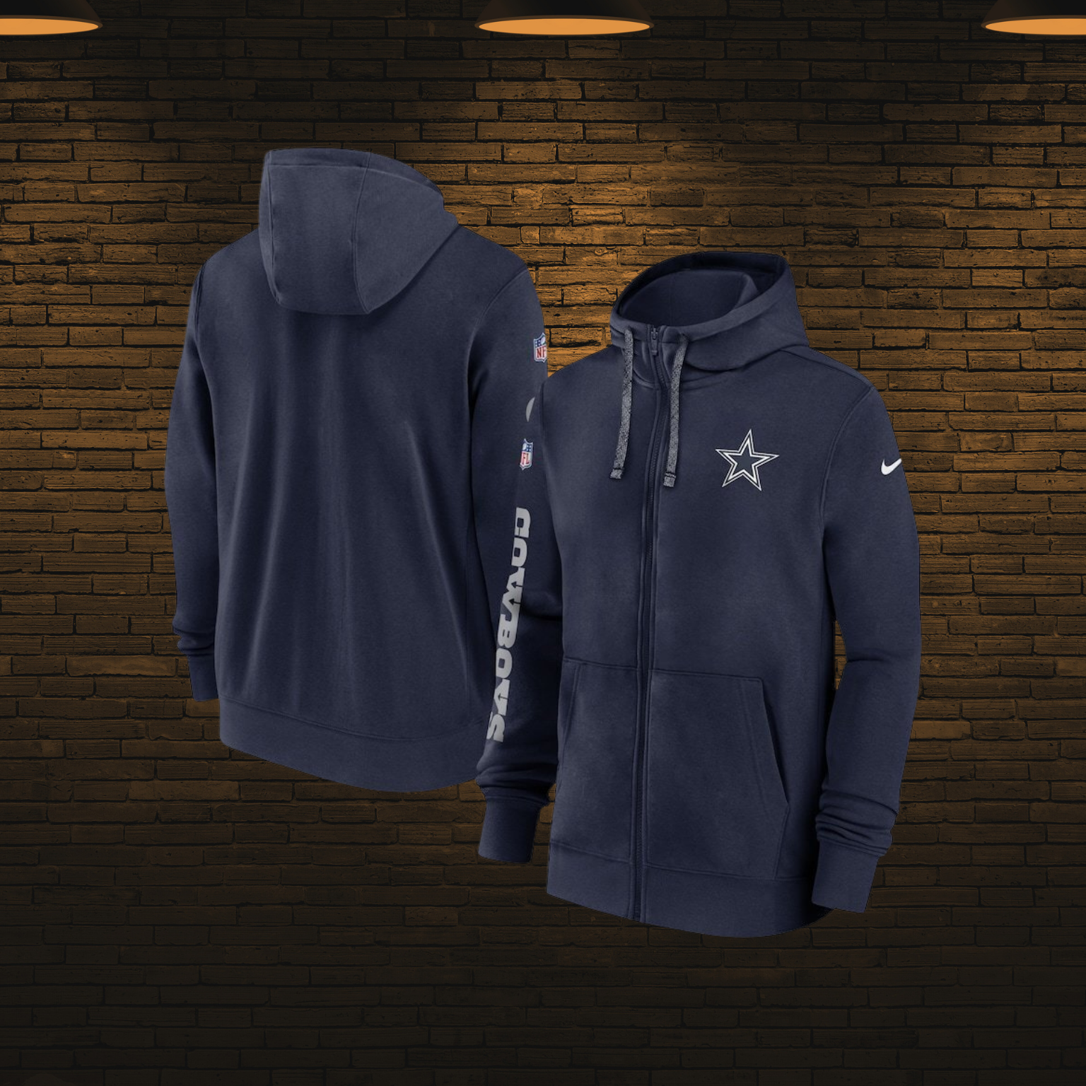 Sudadera NFL con cierre 2025 — Dallas Cowboys ⭐ (S–4XL)