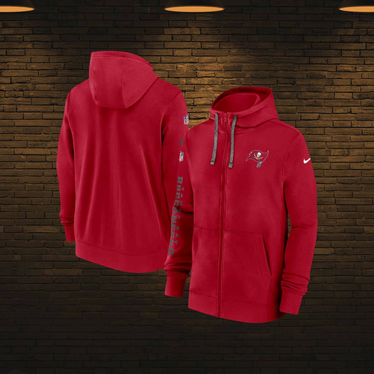 Sudadera NFL con cierre 2025 — Tampa Bay Buccaneers 🏴‍☠️ (S–4XL)