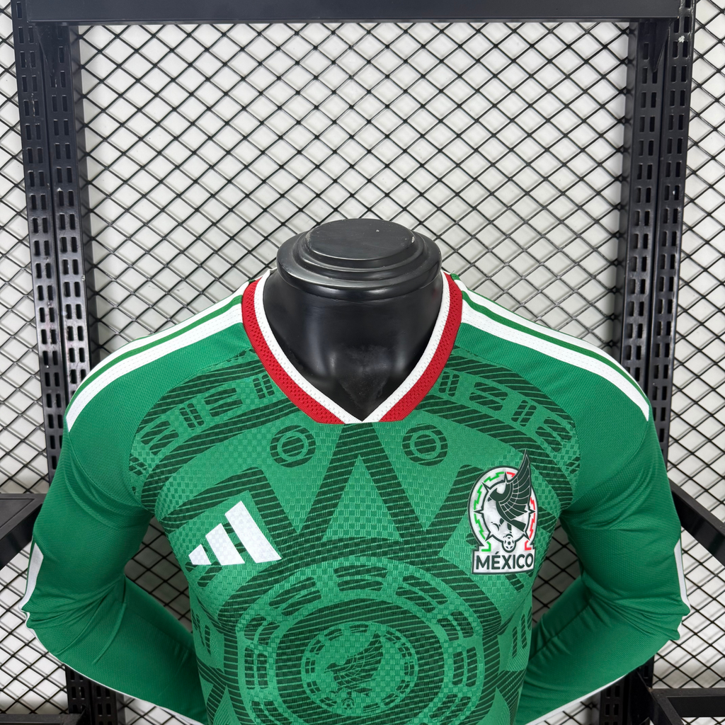 Mexico (Mundial 2026) – Jersey Local Manga Larga Premium