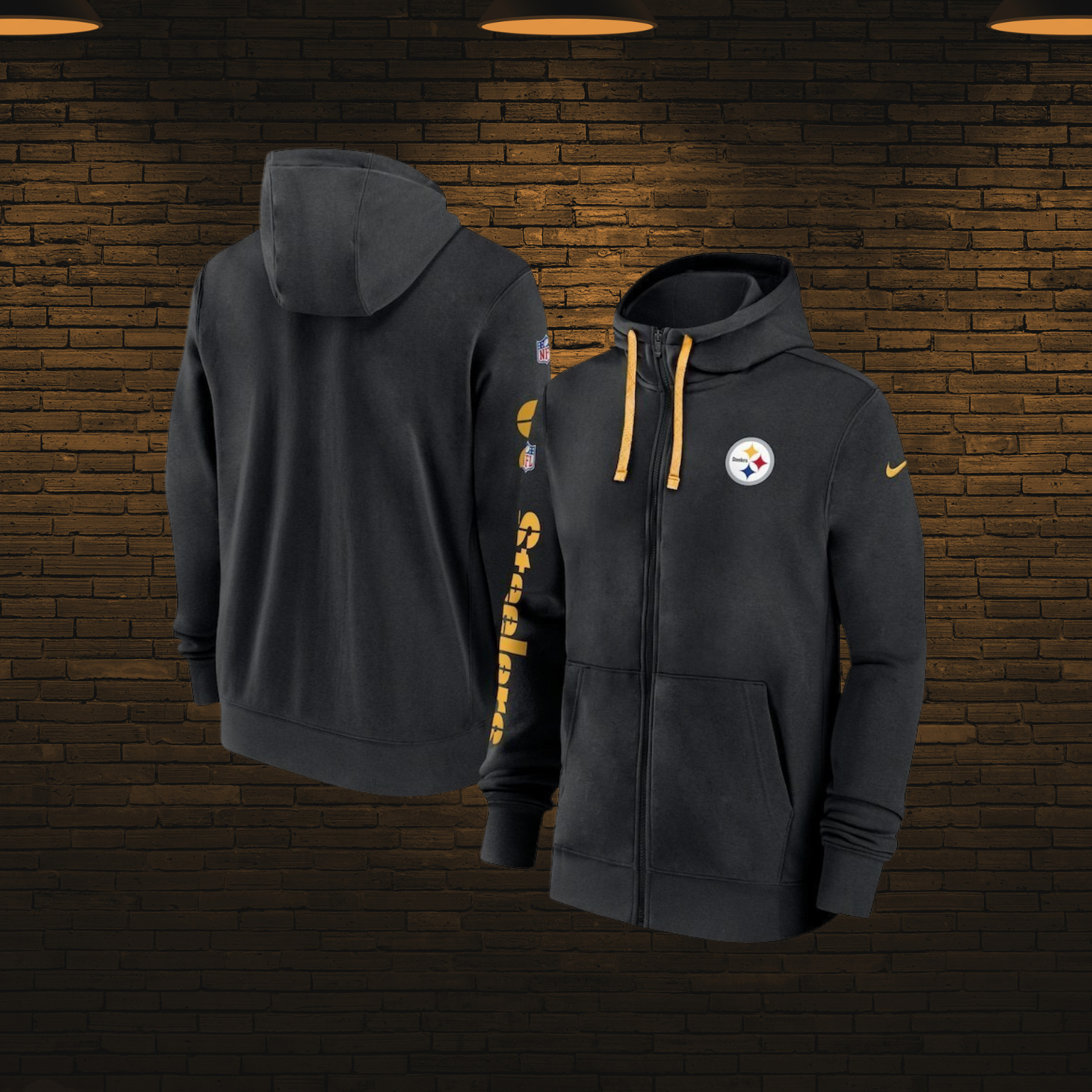 Sudadera NFL con cierre 2025 — Pittsburgh Steelers ⚙️ (S–4XL)
