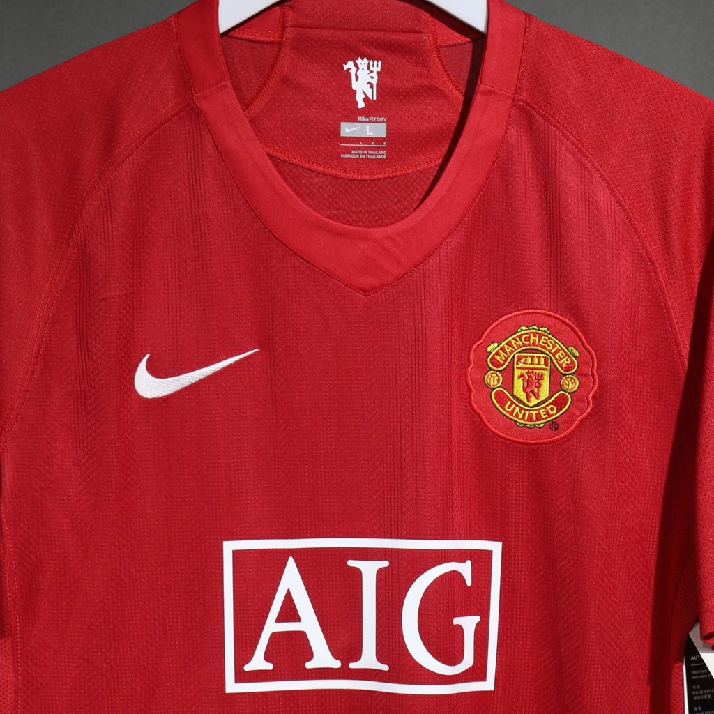 Manchester United 2007/08 – Jersey Local Authentic Retro / Dorsal Incluido