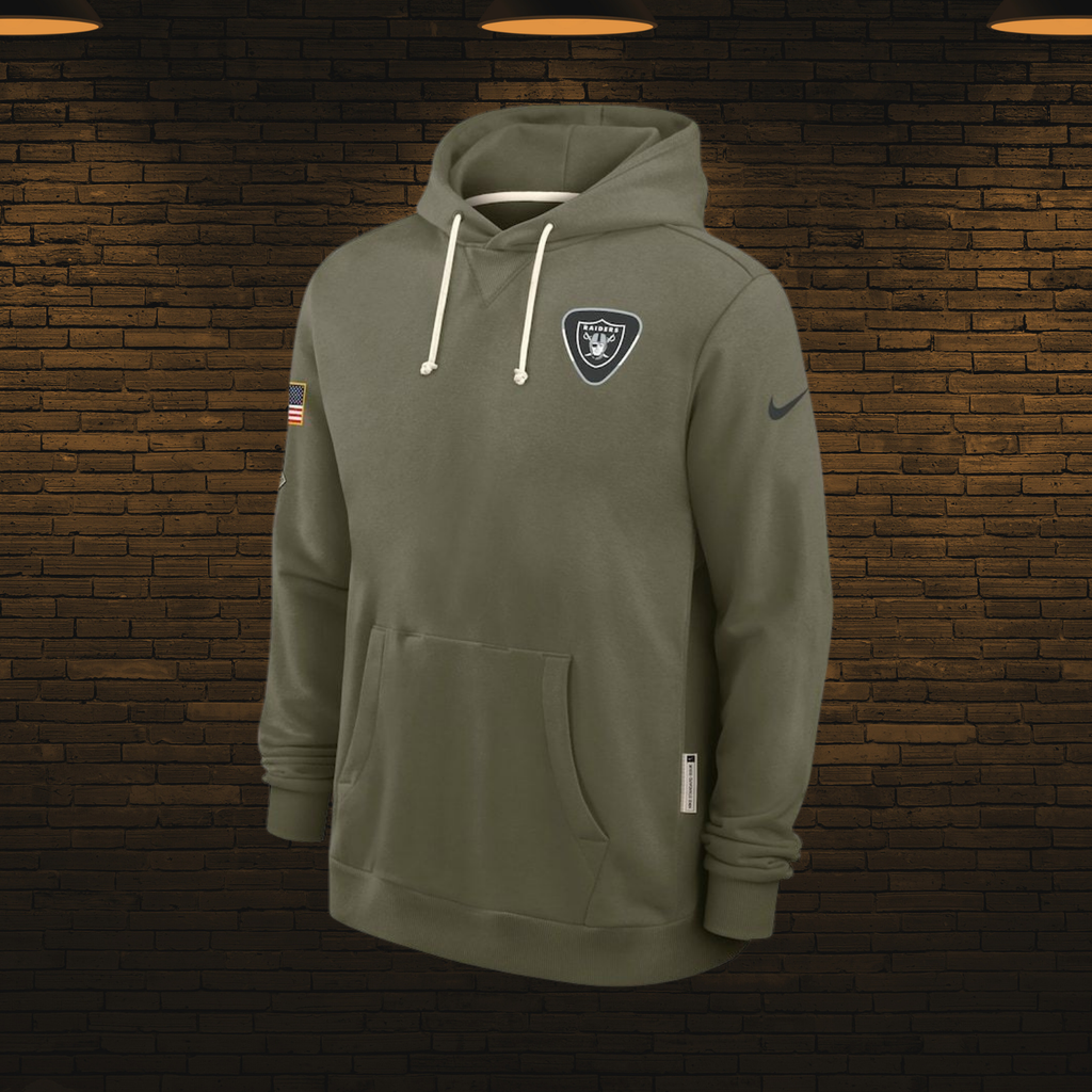 Sudadera NFL estilo militar 2025 — Las Vegas Raiders ☠️ (S–4XL)