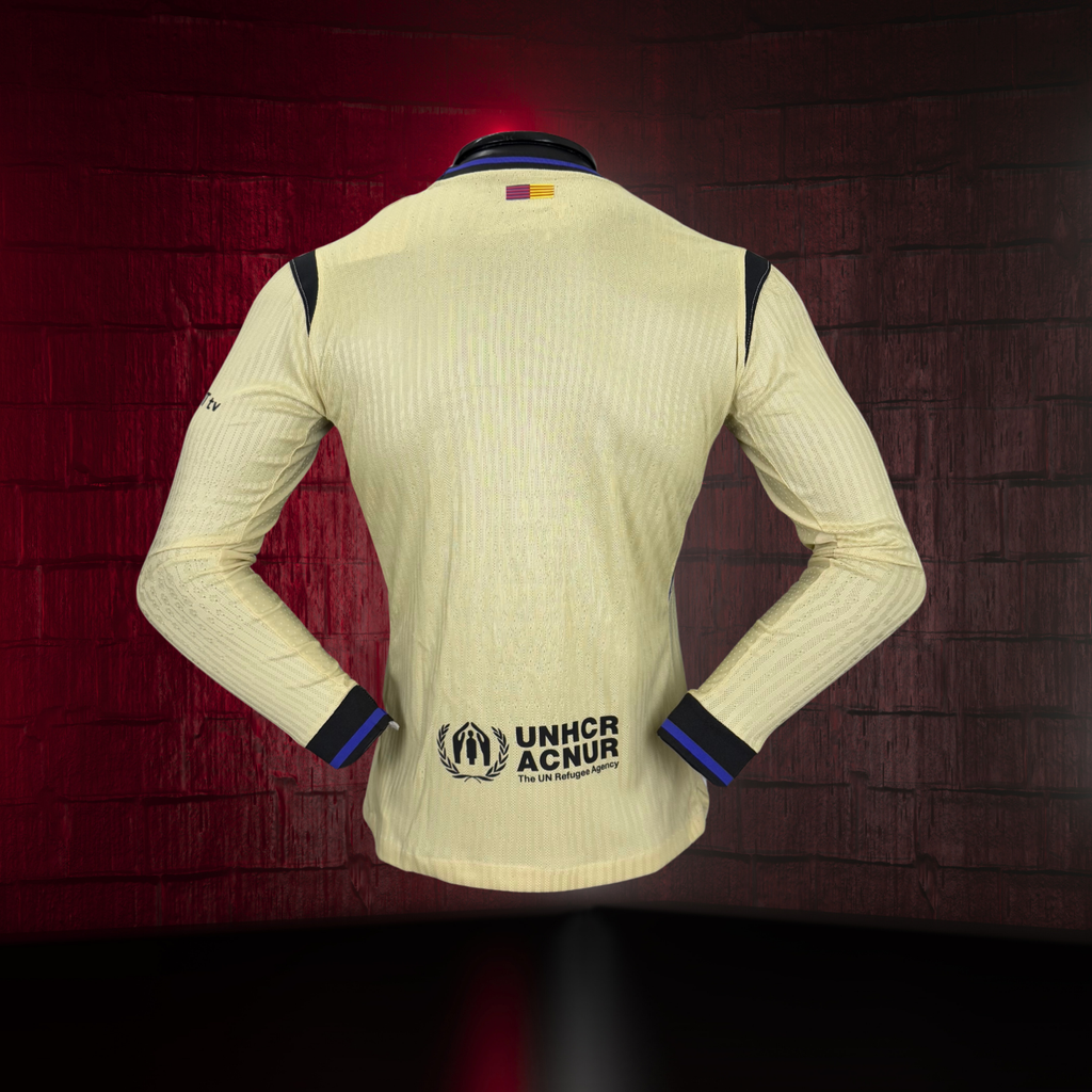 FC Barcelona 2025/26 – Jersey Visitante Manga Larga / Dorsal Incluido