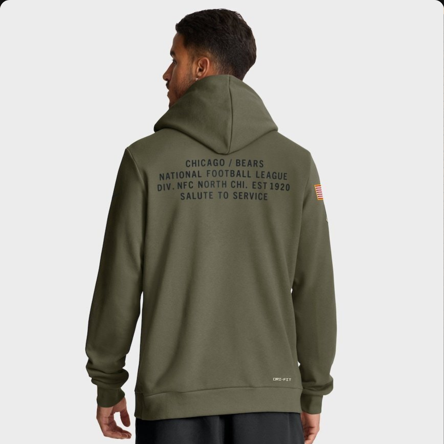 Sudadera NFL estilo militar 2025 — Chicago Bears 🐻 (S–4XL)