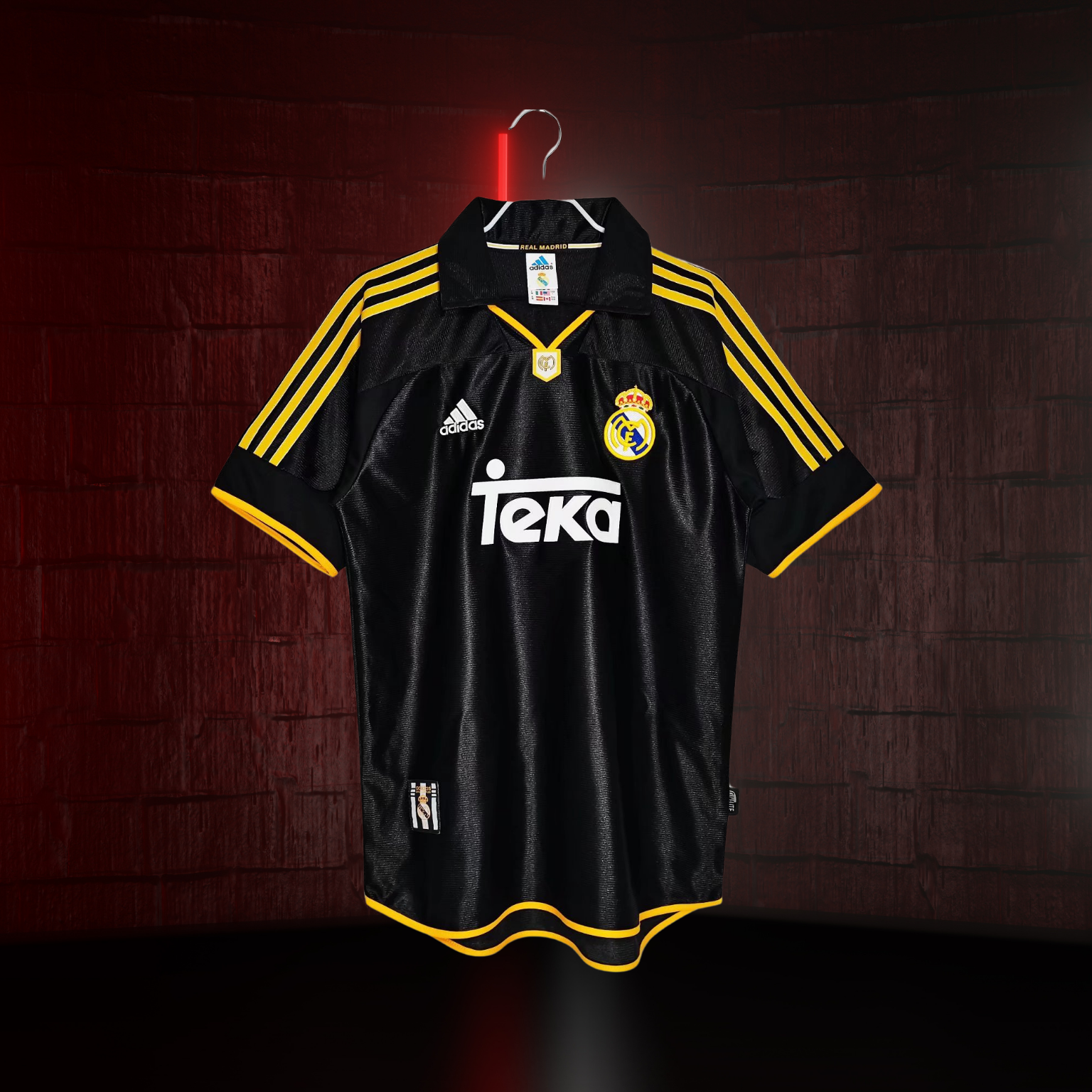 Real Madrid 1999/01– Jersey Visitante Authentic Retro / Dorsal Incluido