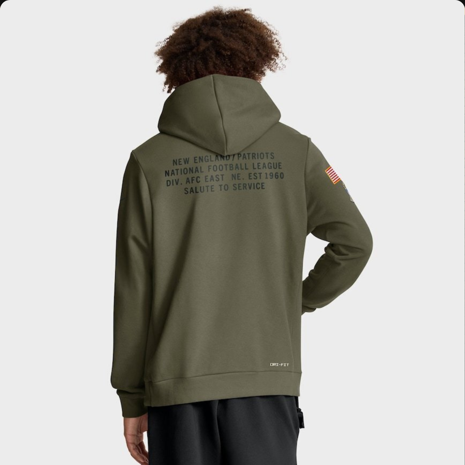 Sudadera NFL estilo militar 2025 — New England Patriots 🇺🇸 (S–4XL)