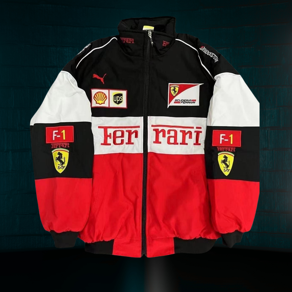 Chamarra Gruesa Retro de Scuderia Ferrari F1