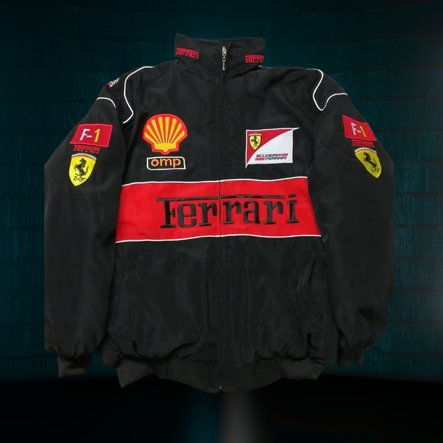 Chamarra Gruesa Retro de Scuderia Ferrari F1