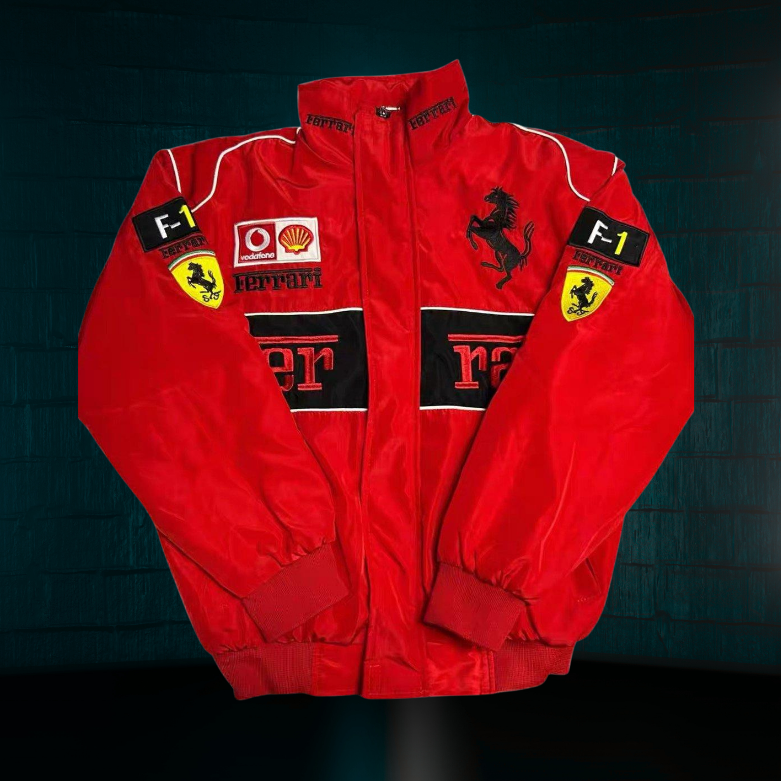 Chamarra Gruesa Retro de Scuderia Ferrari F1