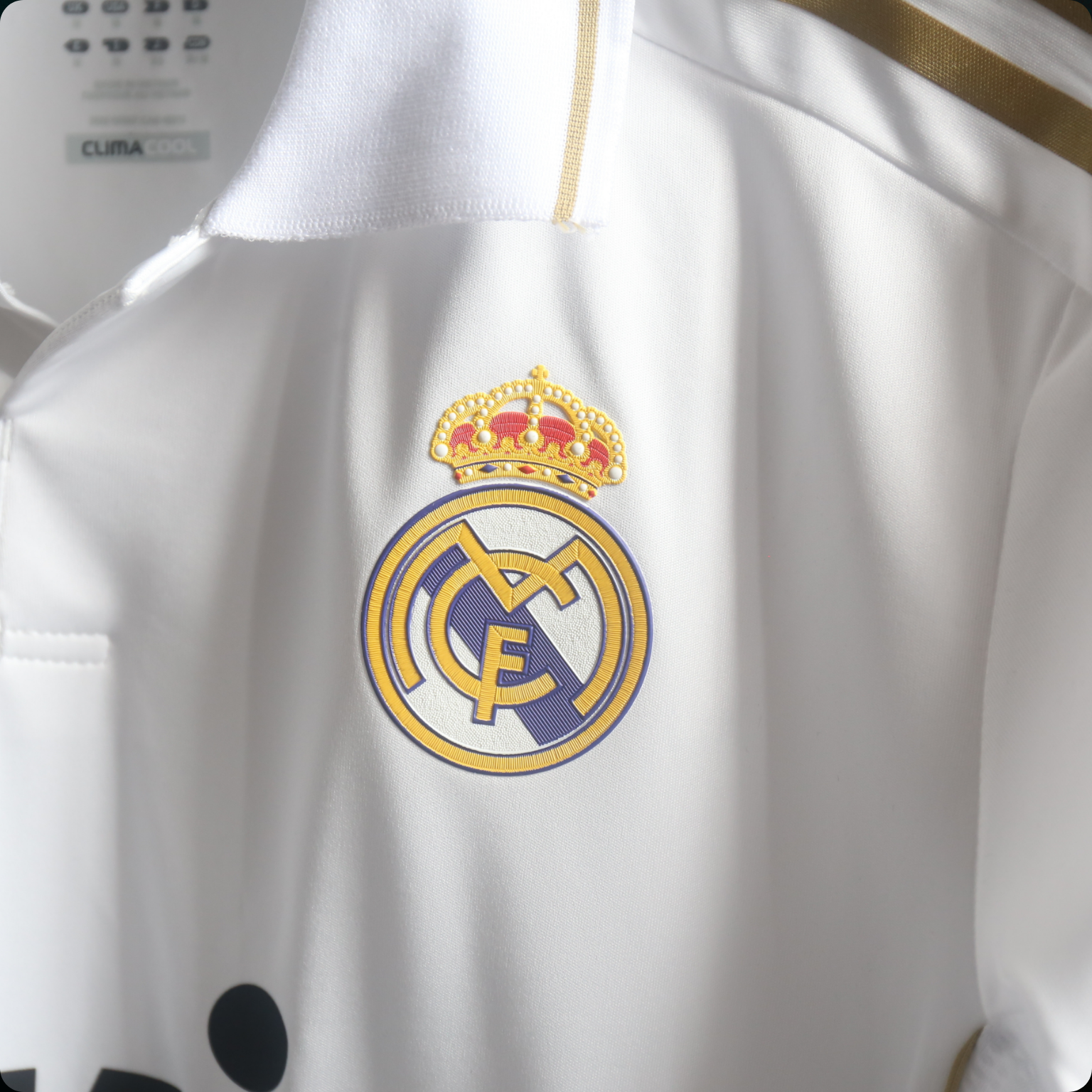 Real Madrid 2011/12 – Jersey Local Authentic Retro Manga Larga / Dorsal Incluido