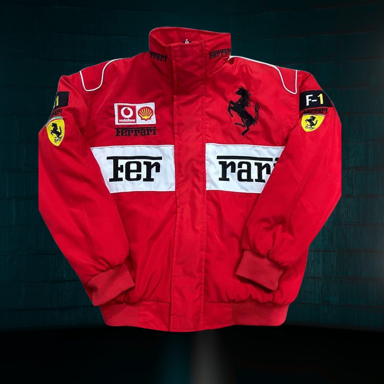 Chamarra Gruesa Retro de Scuderia Ferrari F1