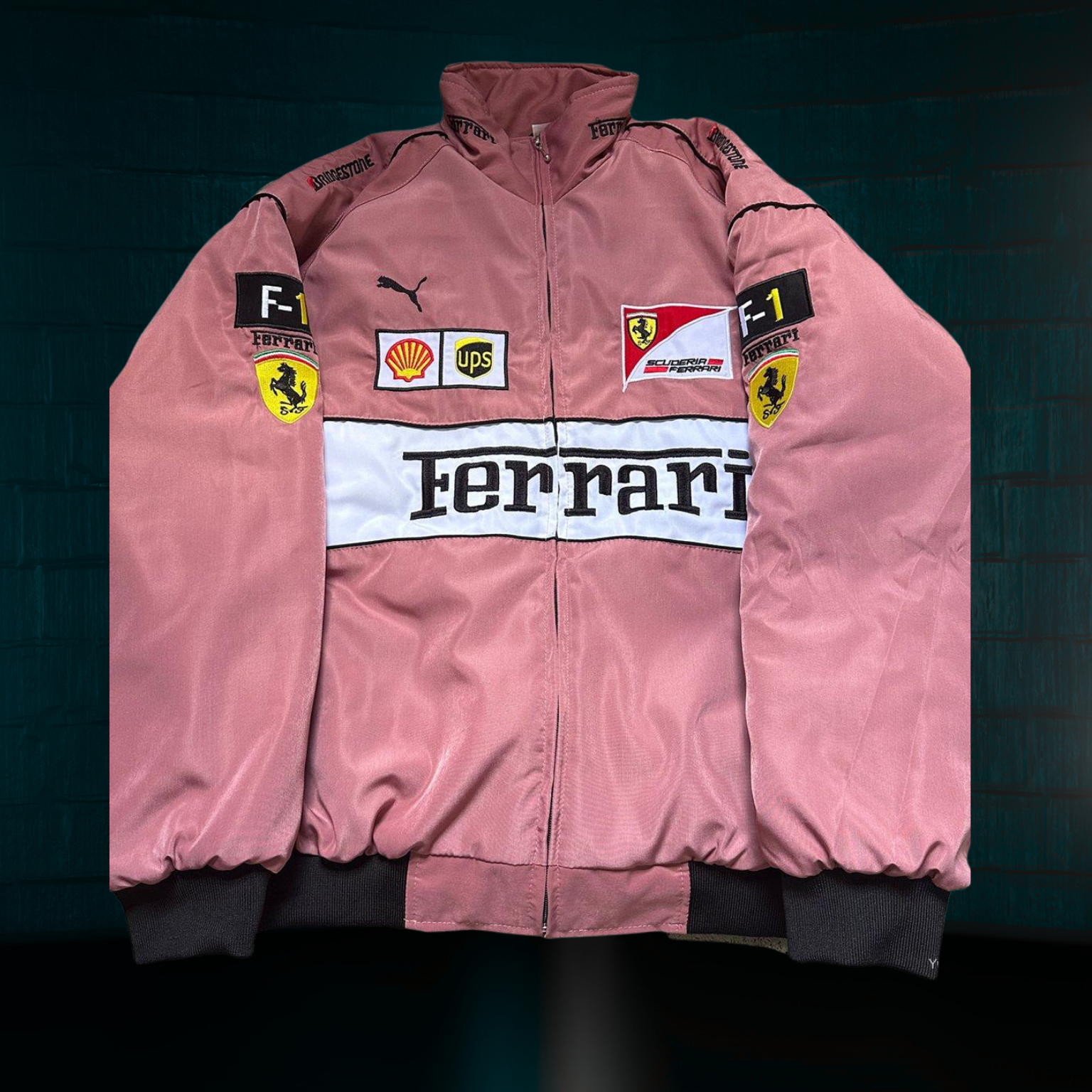 Chamarra Gruesa Retro de Scuderia Ferrari F1