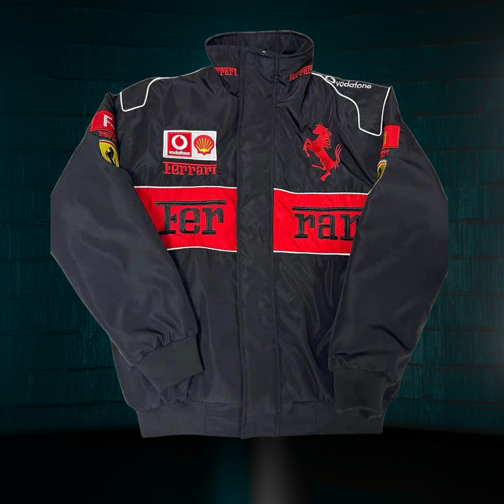 Chamarra Gruesa Retro de Scuderia Ferrari F1