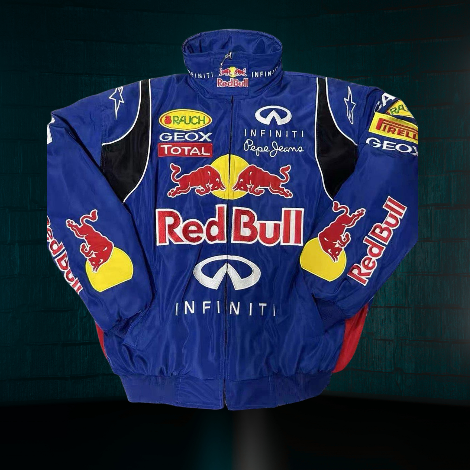 Chamarra Gruesa Retro de Scuderia Red Bull Racing