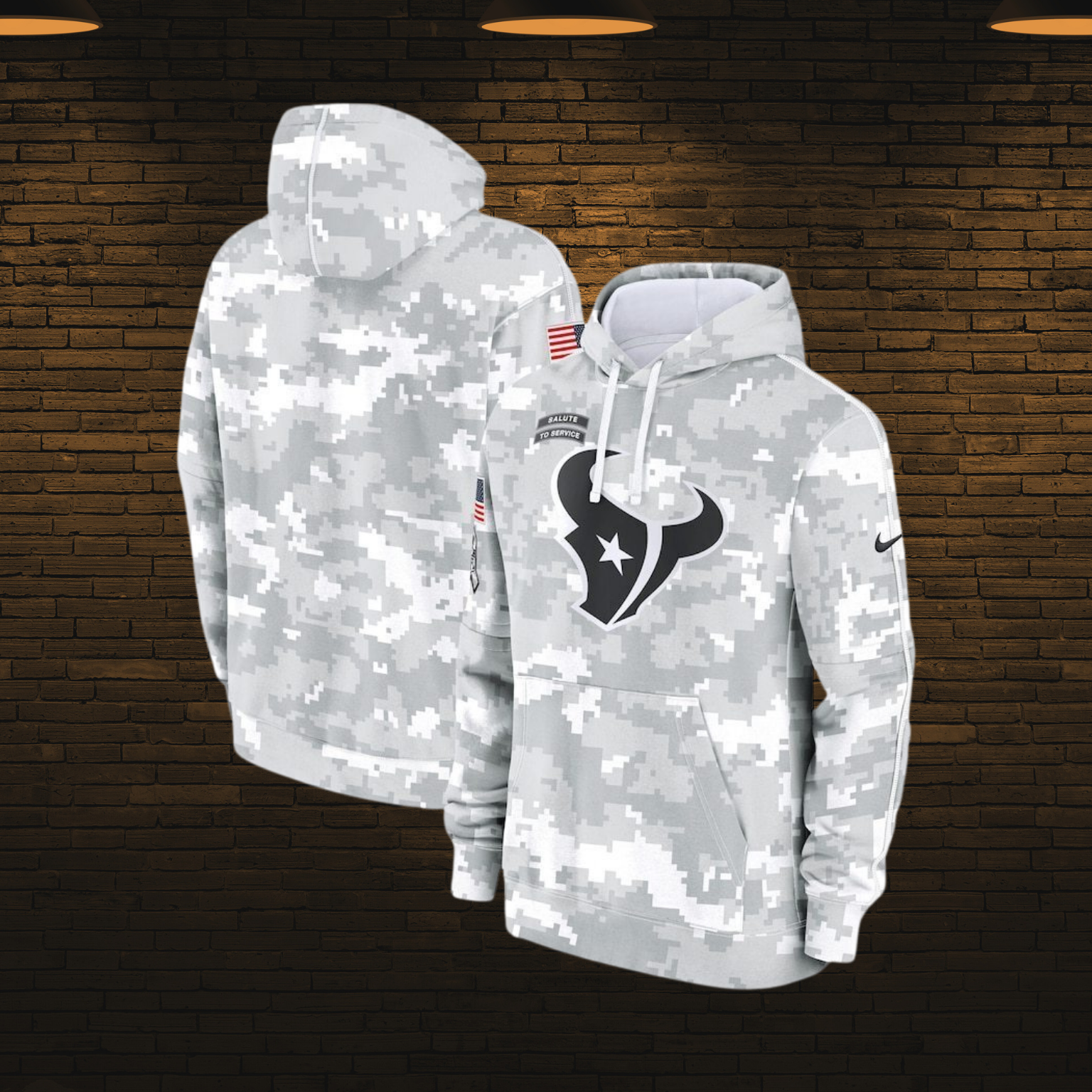 Sudadera NFL estilo militar 2025 — Houston Texans 🤠 (S–4XL)