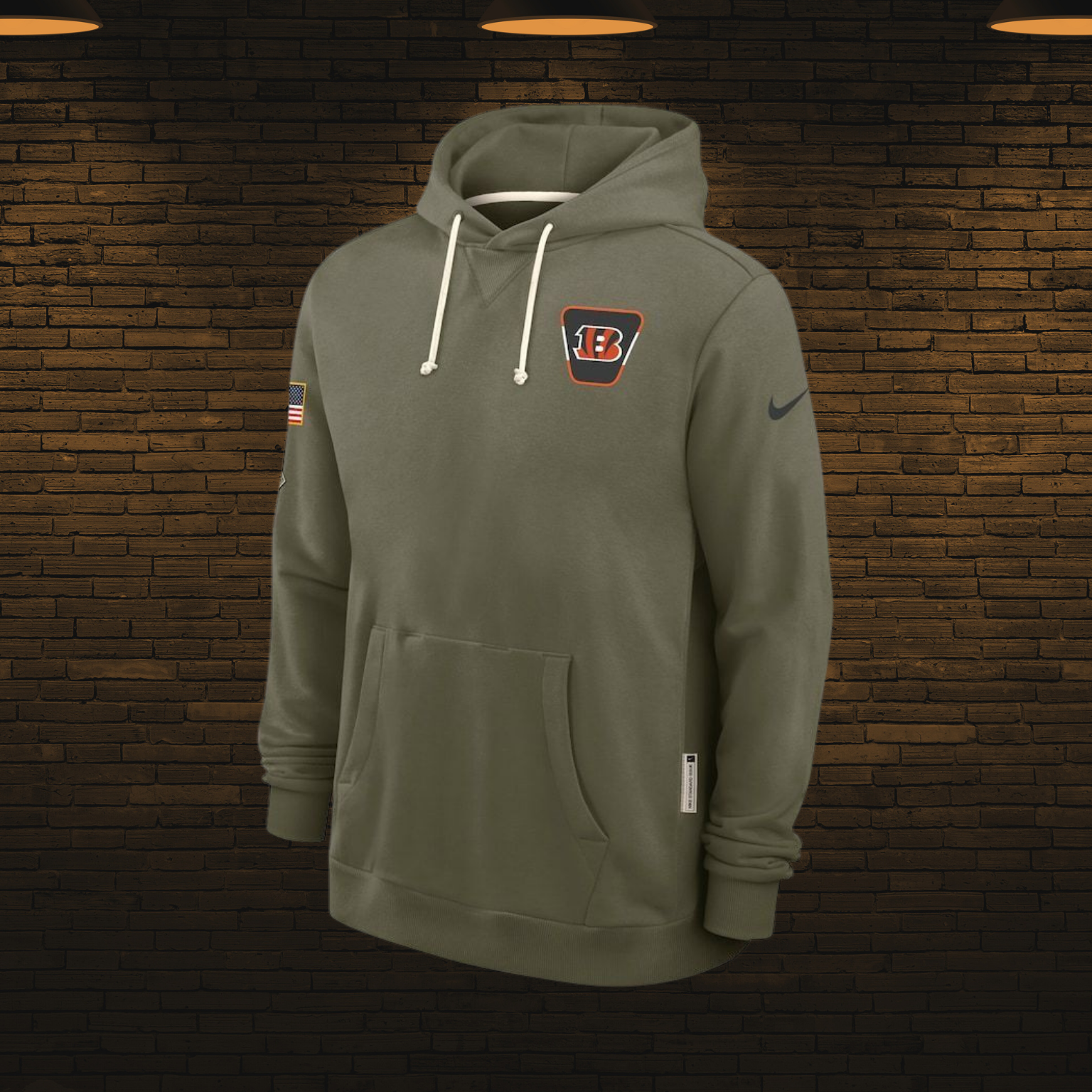 Sudadera NFL estilo militar 2025 — Cincinnati Bengals 🐯 (S–4XL)
