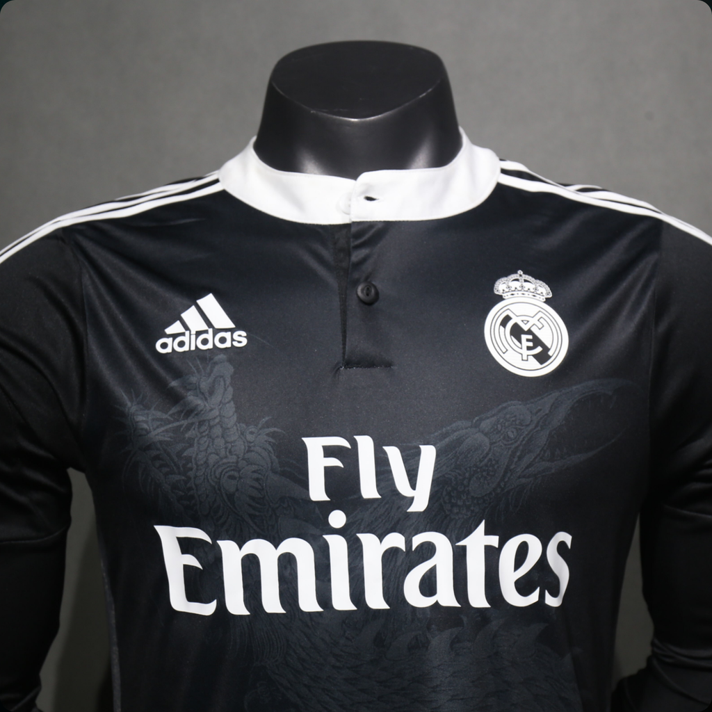 Real Madrid 2014/15 – Jersey Third Authentic Retro Manga Larga / Dorsal Incluido
