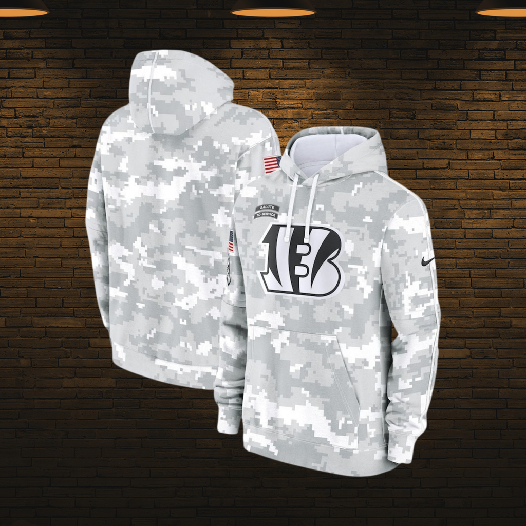 Sudadera NFL estilo militar 2025 — Cincinnati Bengals 🐯 (S–4XL)