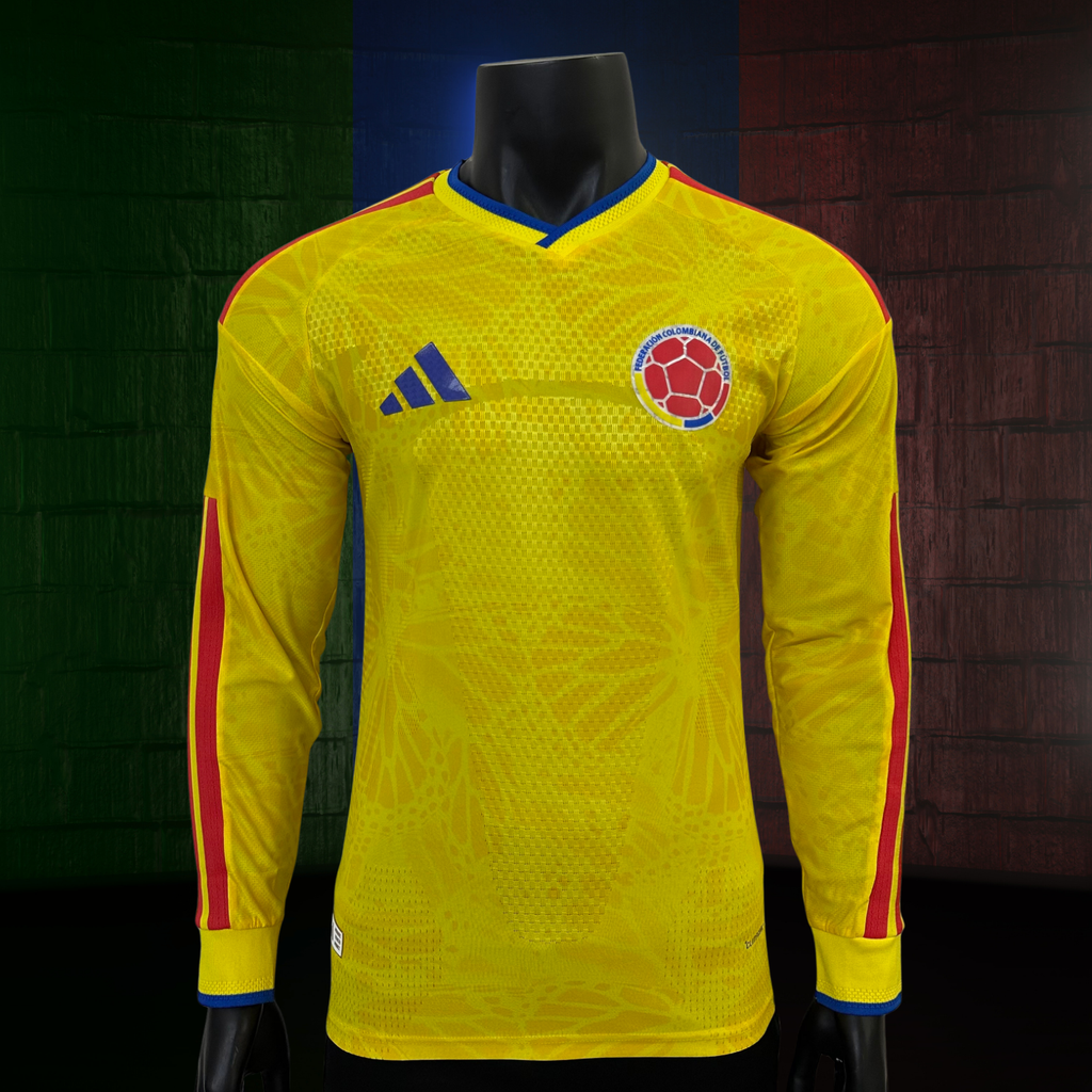 Colombia (Mundial 2026) – Jersey Local Manga Larga Premium