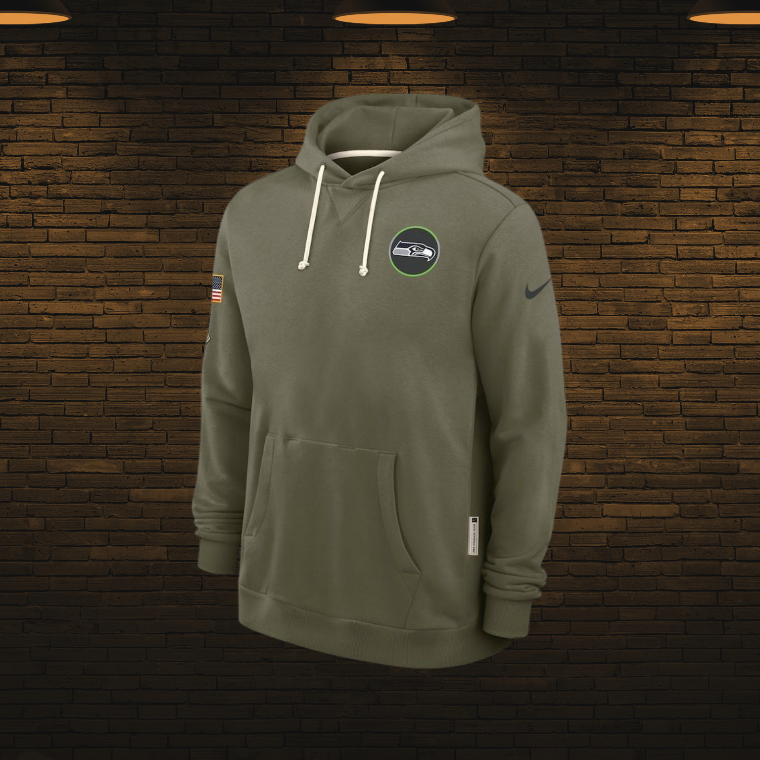 Sudadera NFL estilo militar 2025 — Seattle Seahawks 💚 (S–4XL)