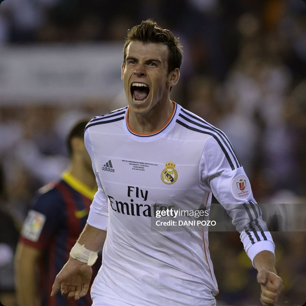 Real Madrid 2013/14 – Jersey Local Authentic Retro Manga Larga / Dorsal Incluido