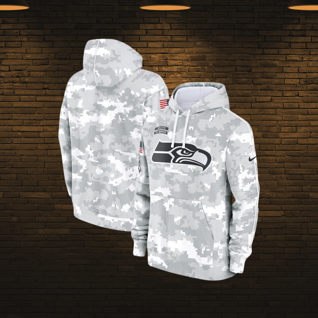 Sudadera NFL estilo militar 2025 — Seattle Seahawks 💚 (S–4XL)