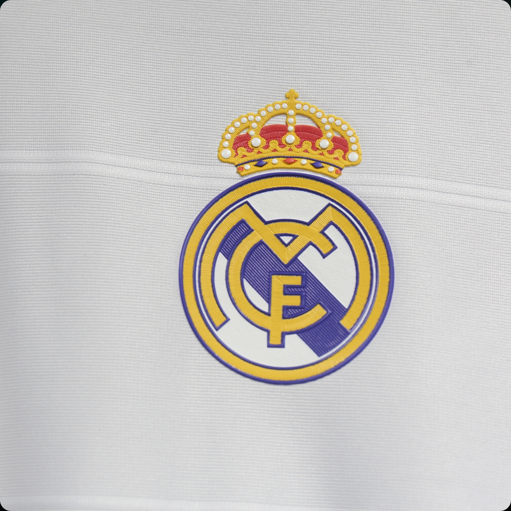 Real Madrid 2013/14 – Jersey Local Authentic Retro Manga Larga / Dorsal Incluido