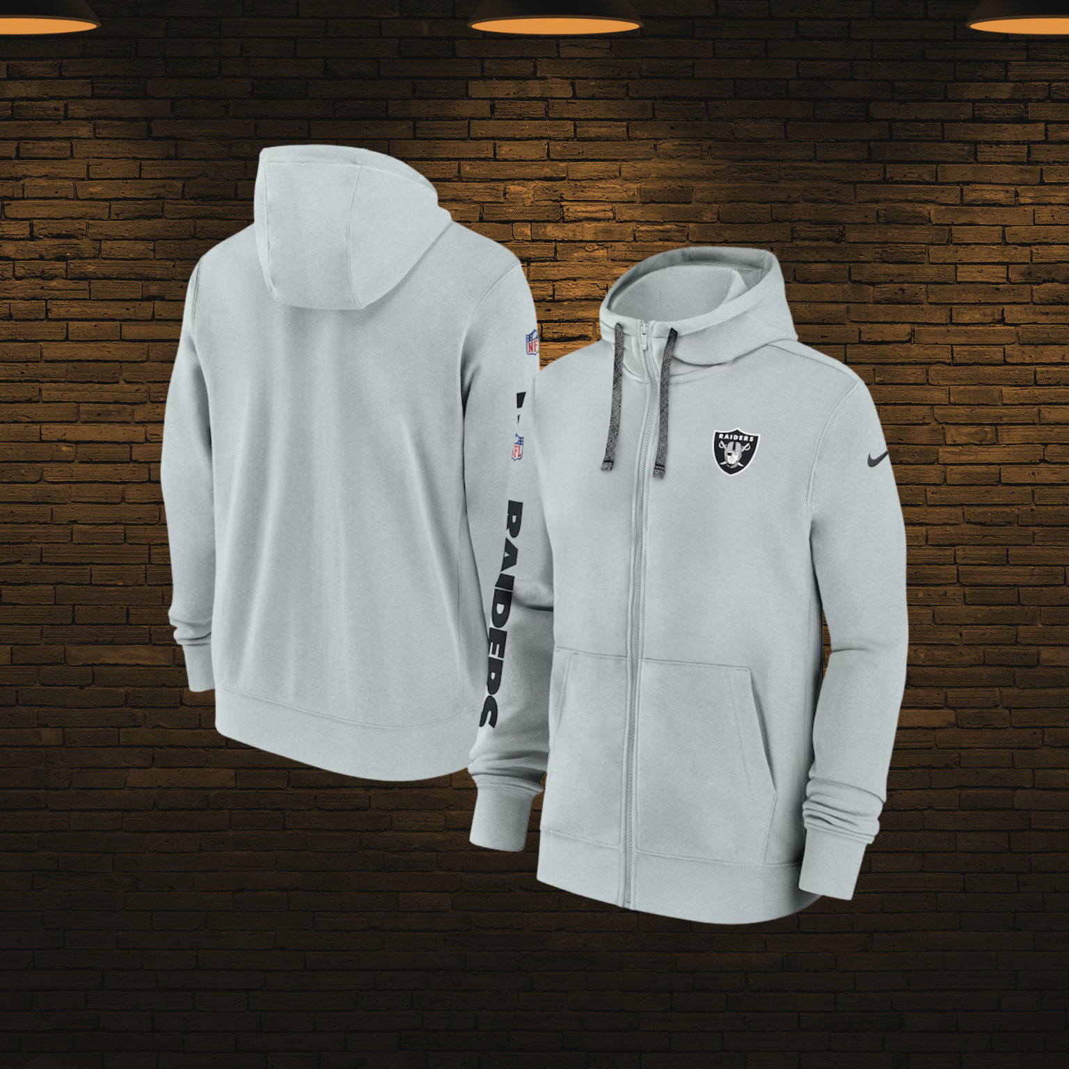 Sudadera NFL con cierre 2025 — Las Vegas Raiders ☠️ (S–4XL)