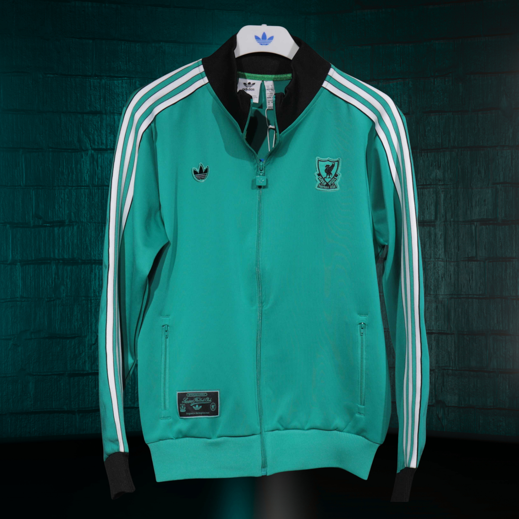 Conjunto Terrace Icons Track Liverpool – Verde Lago – Authentic