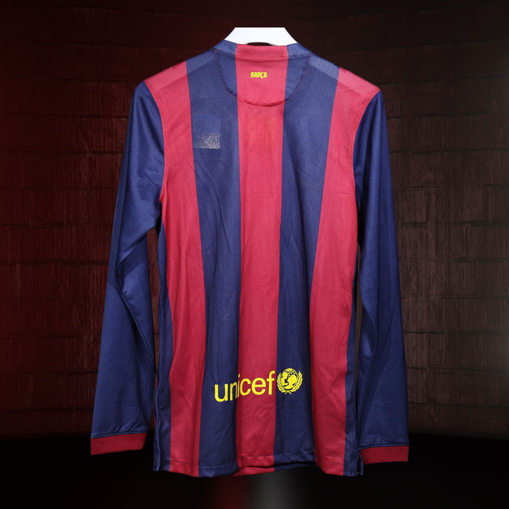 FC Barcelona 2014/15 – Jersey Local Authentic Retro Manga Larga / Dorsal Incluido